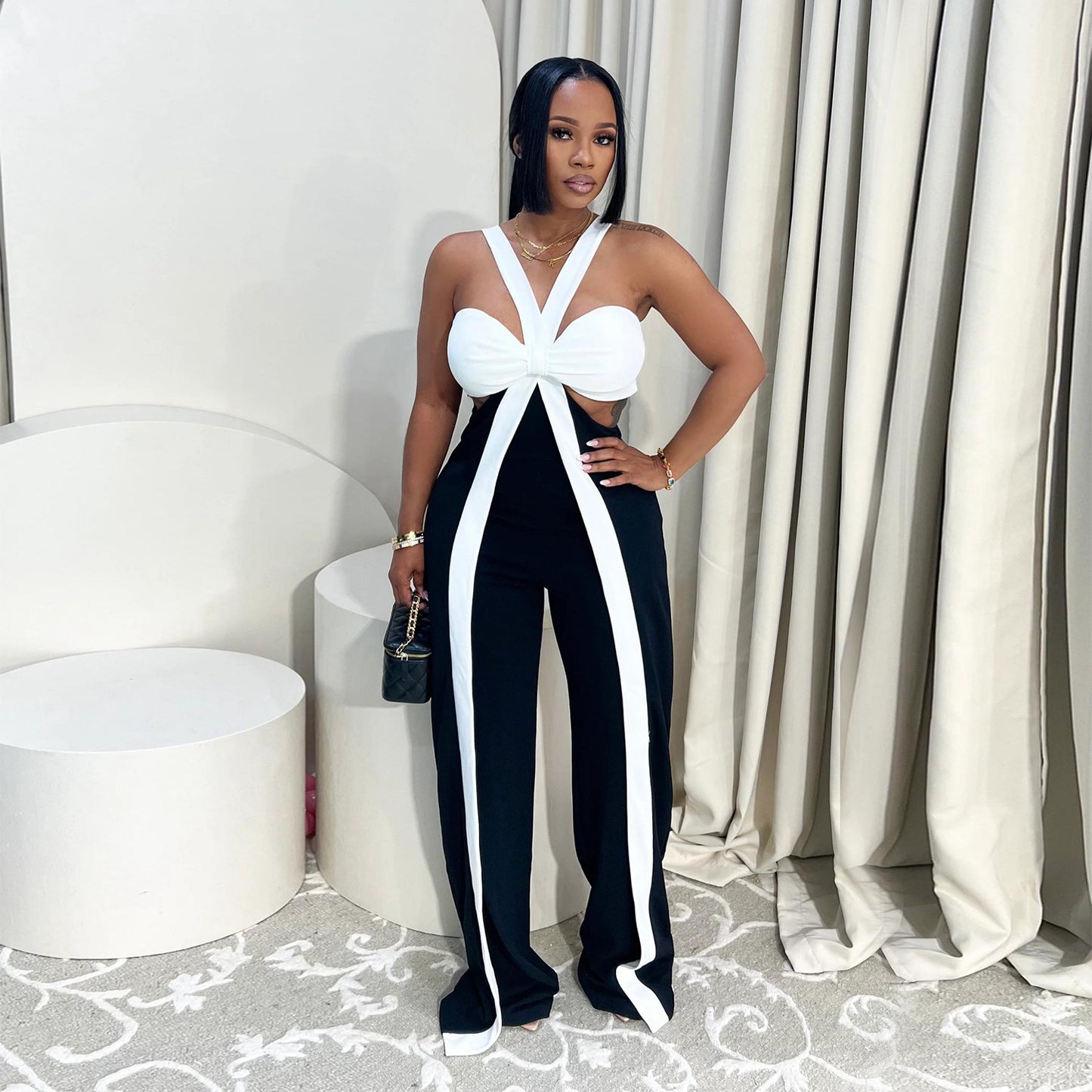 Women's Wear Sexy Shoulder Strap Tube Casual Jumpsuits