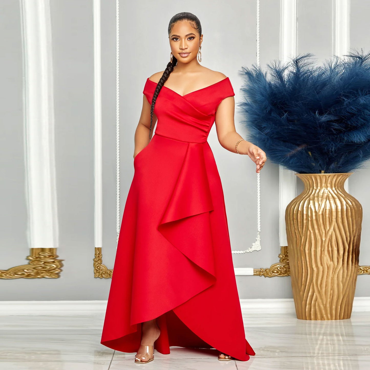 Sexy Solid Color Sleeveless Large Swing Suits