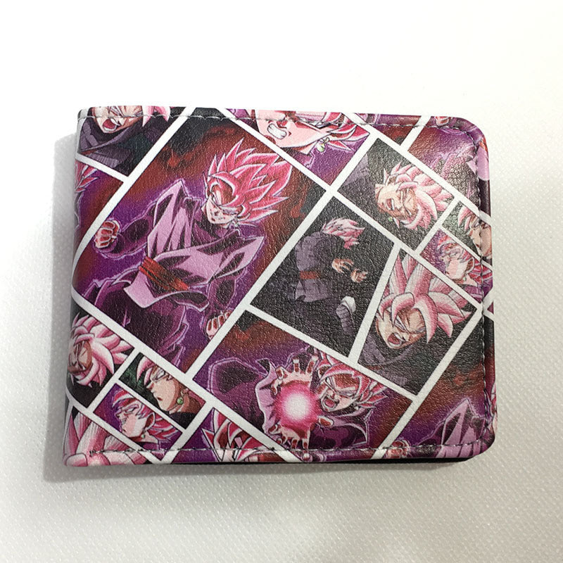 Dragon Ball Short Fold Super Leather Ladies Wallets