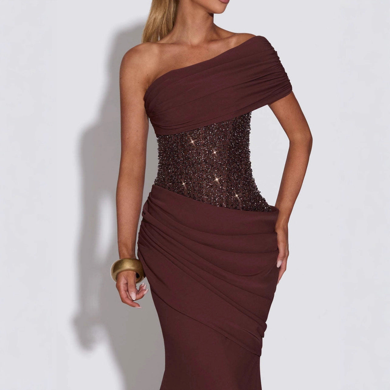 Women's Spring Solid Color Elegant Backless Sleeveless Dresses