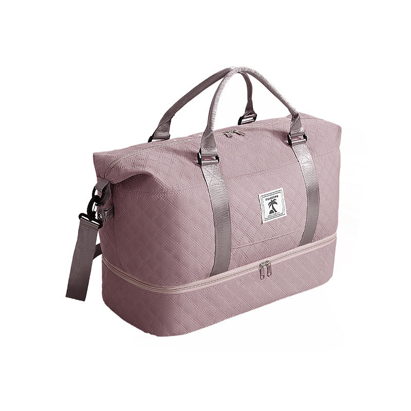 Rhombus Storage With Shoe Compartments Short Trip Yoga Fitness Bags