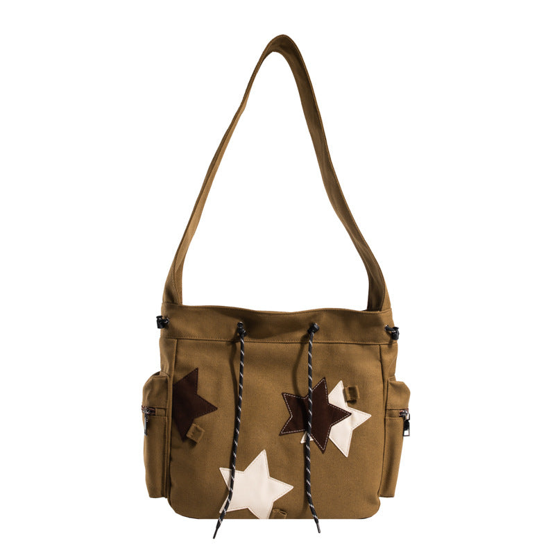 Canvas Female Wind Star Style Large Bags