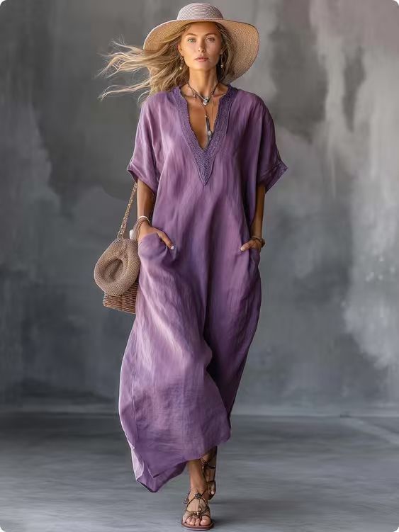 Summer Retro Long Casual Holiday Bohemian Dress