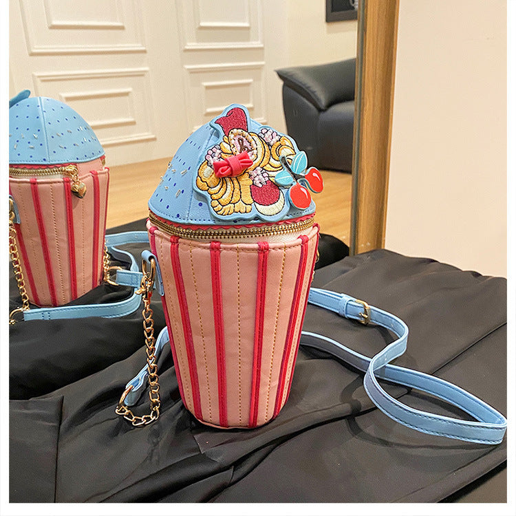 Shape Sweet Cute Good-looking Color Matching Crossbody Bags