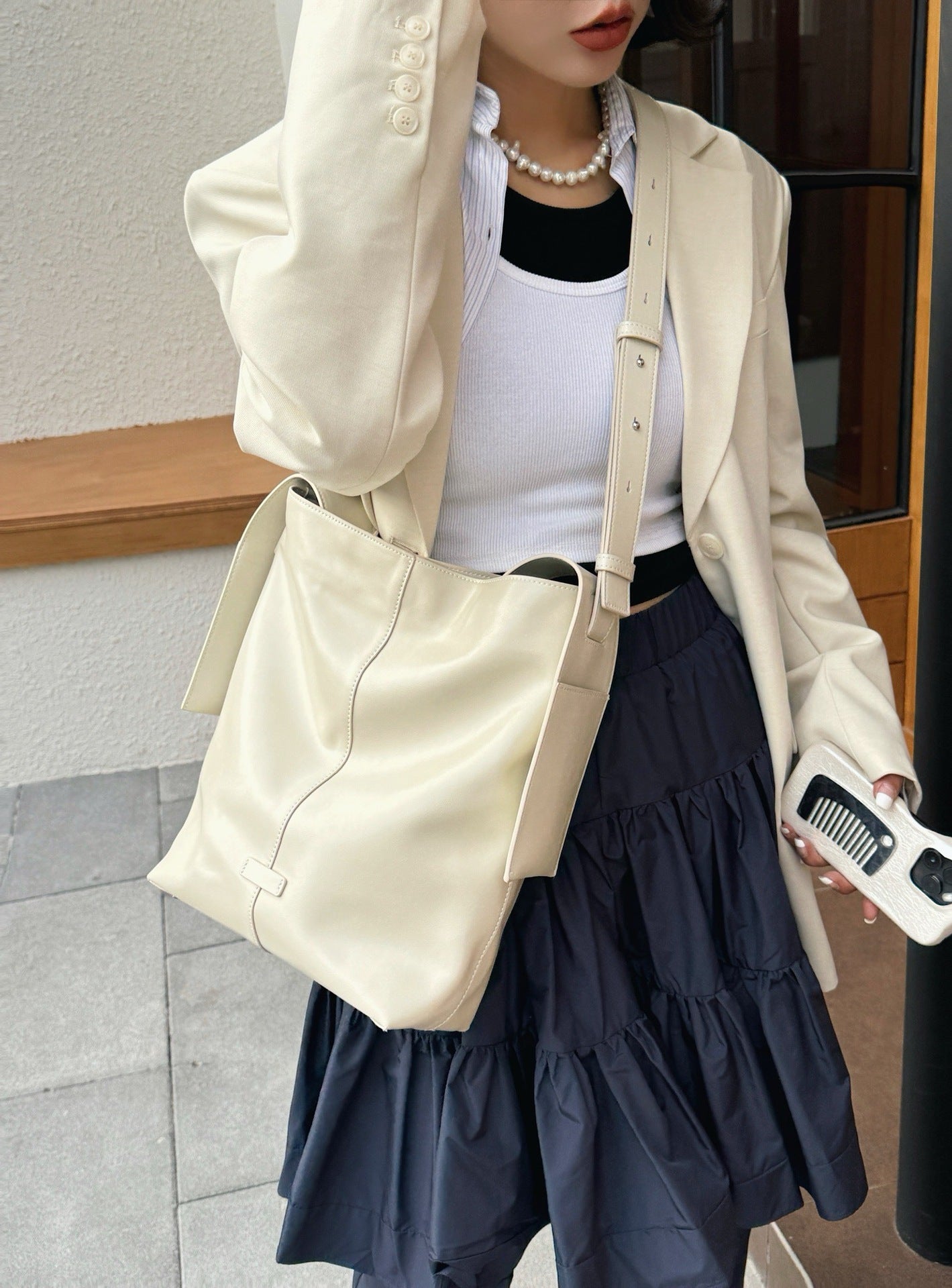 Are Niche Suede Large Ear Hanging Super Soft Tote Bags