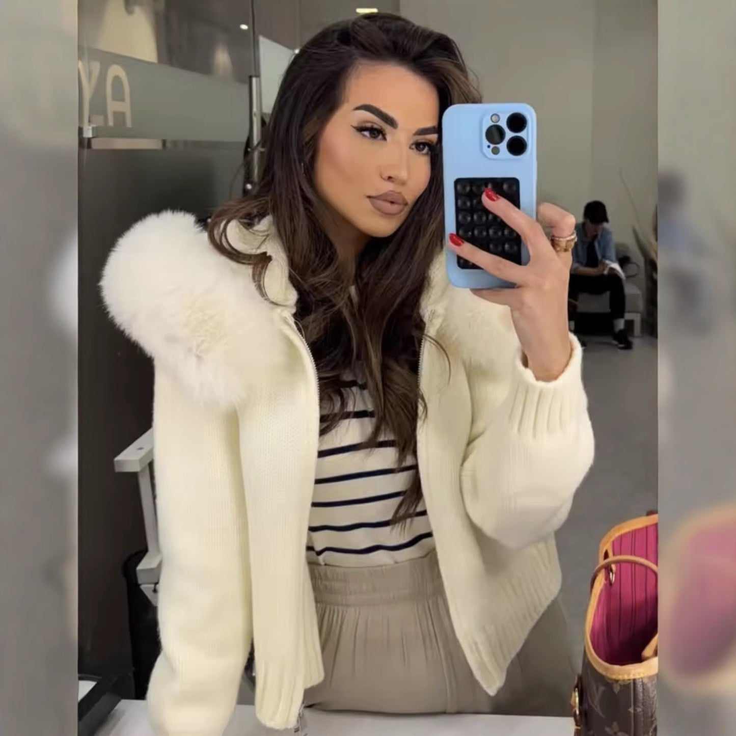 Women's Trendy Fashionable Casual Fur Collar Coats