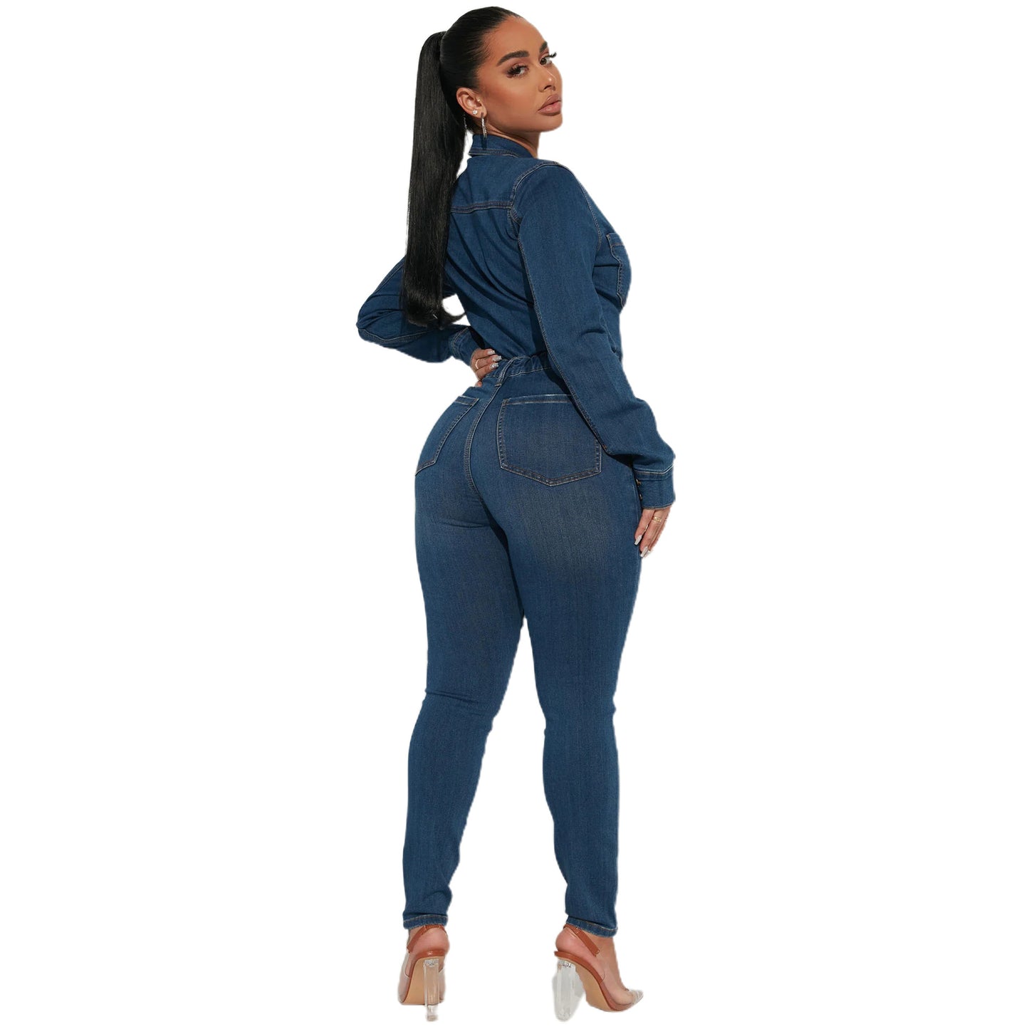 Sexy Fashion Long Sleeve High Elastic Suits