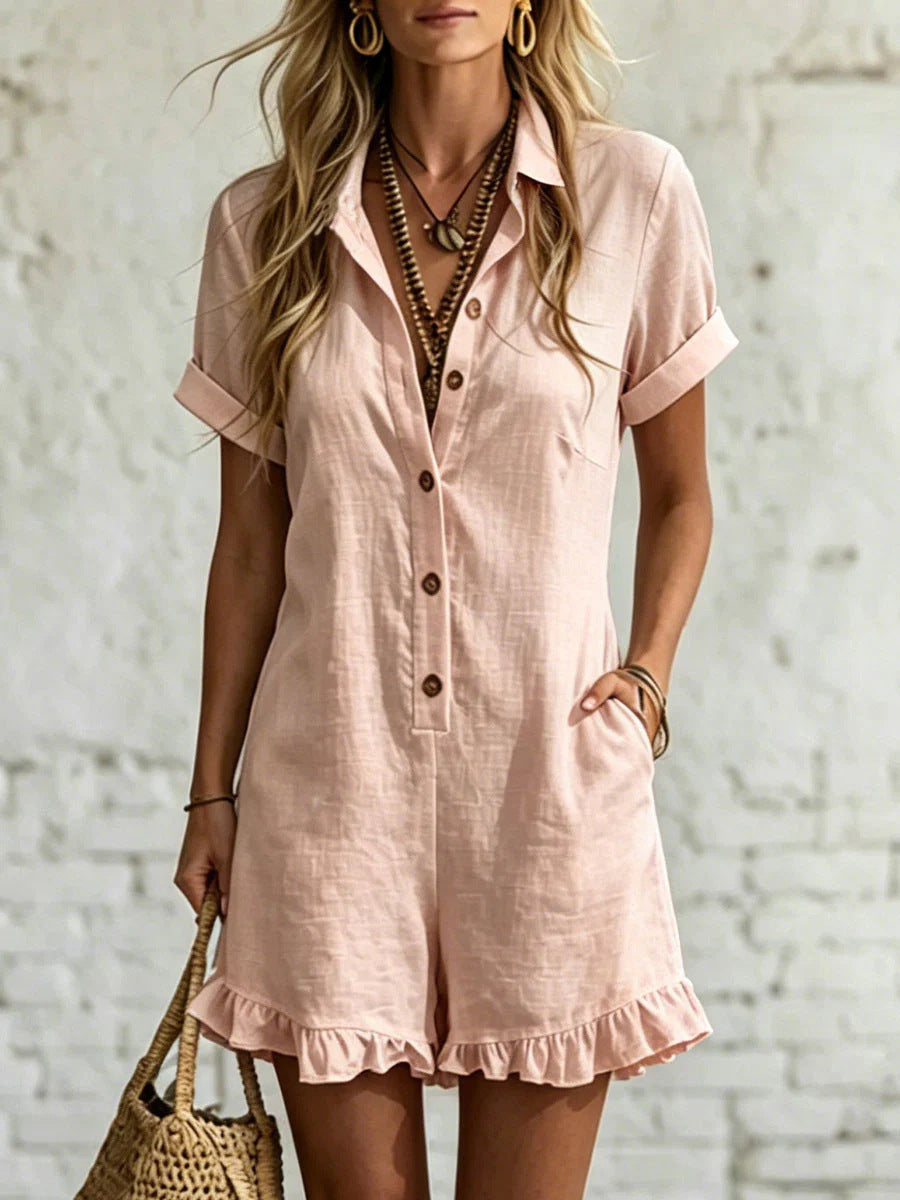 Women's Stand Collar Sleeveless Casual Loose Solid Women's Jumpsuit/clothing