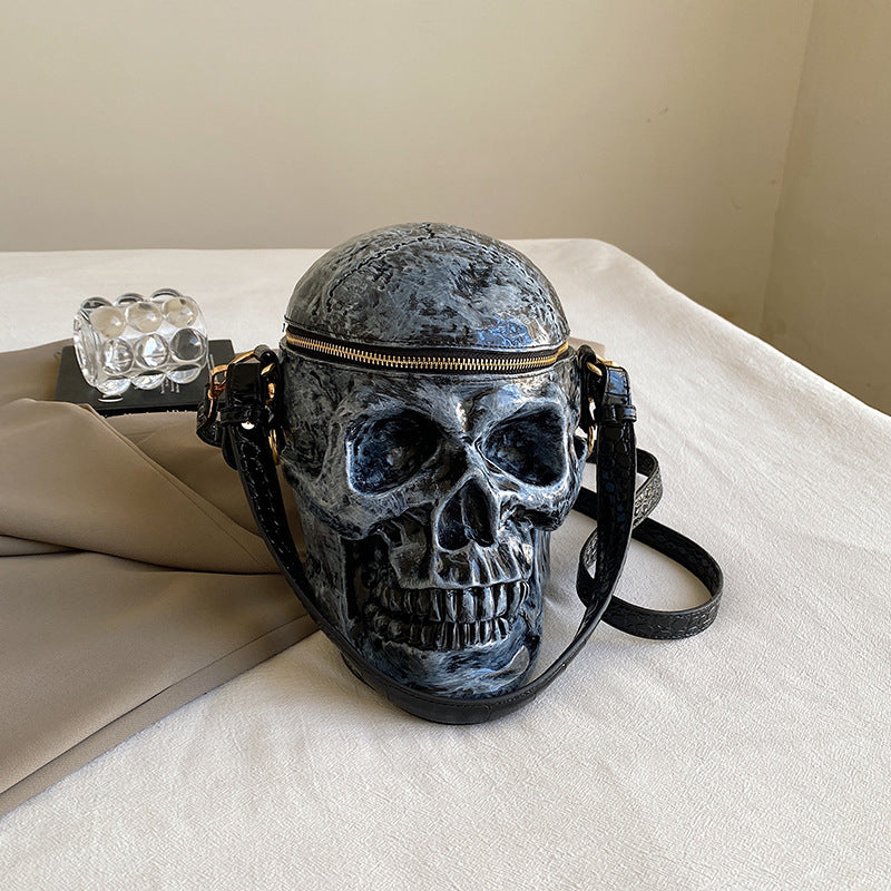 Classy Women's Funny Skull Spoof Portable Handbags