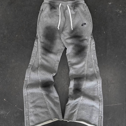 Trousers Knitted Zipper Design Street Style Minority Pants