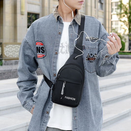 Men's Graceful Waterproof Portable For Derm Men's Chest Bags