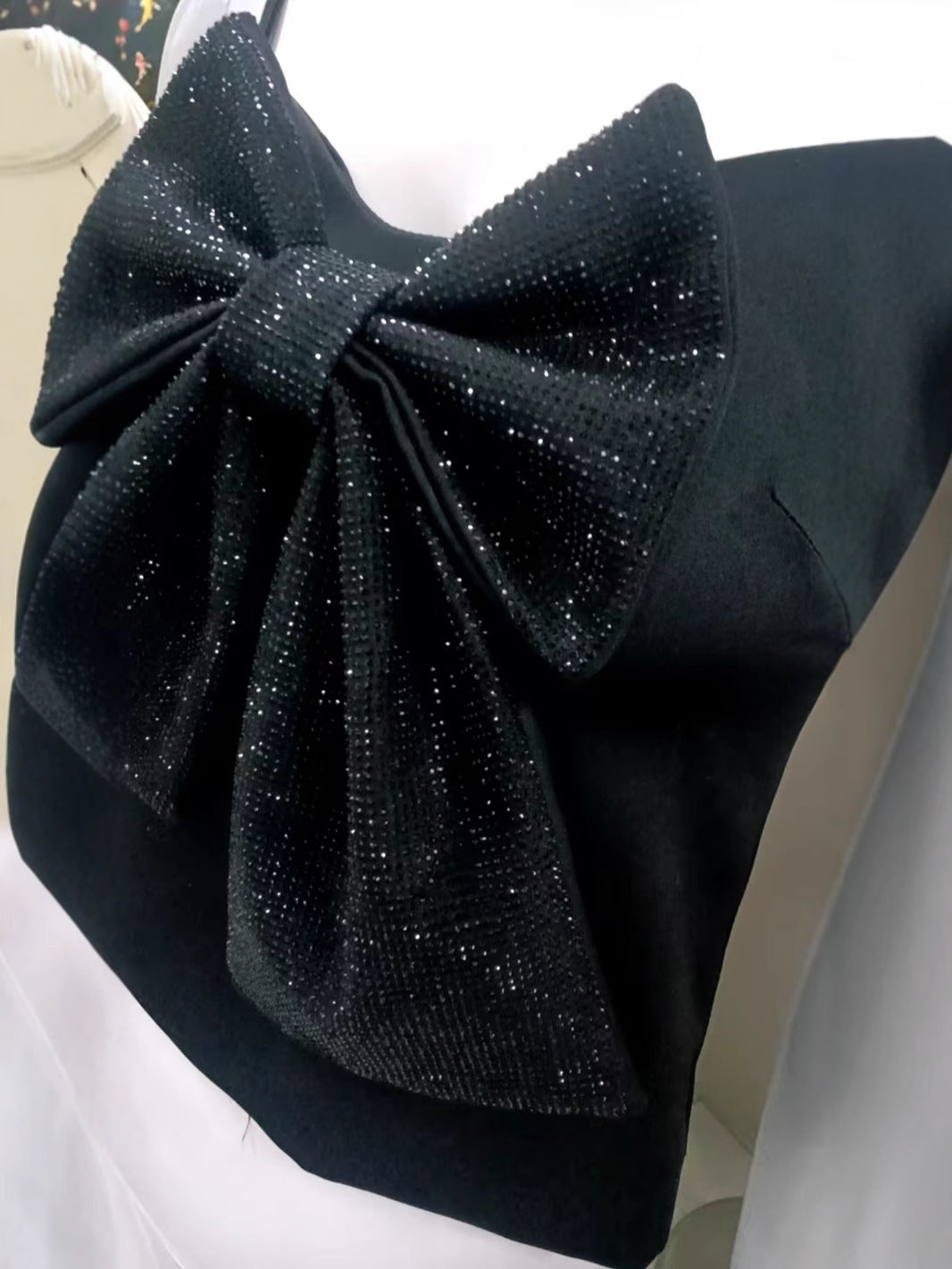 Women's Autumn Sexy Hot Rhinestone Bow Camisole Tops