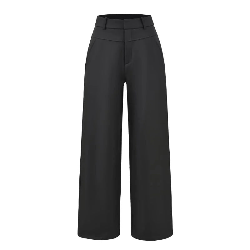 Style Old Money Straight Slimming Ruff Pants