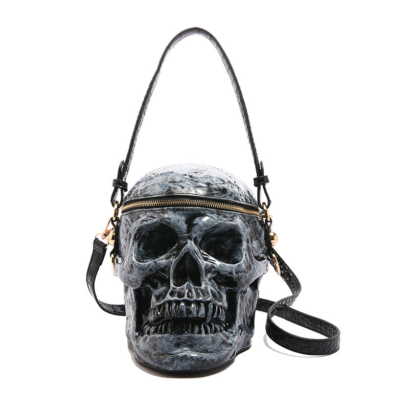 Classy Women's Funny Skull Spoof Portable Handbags