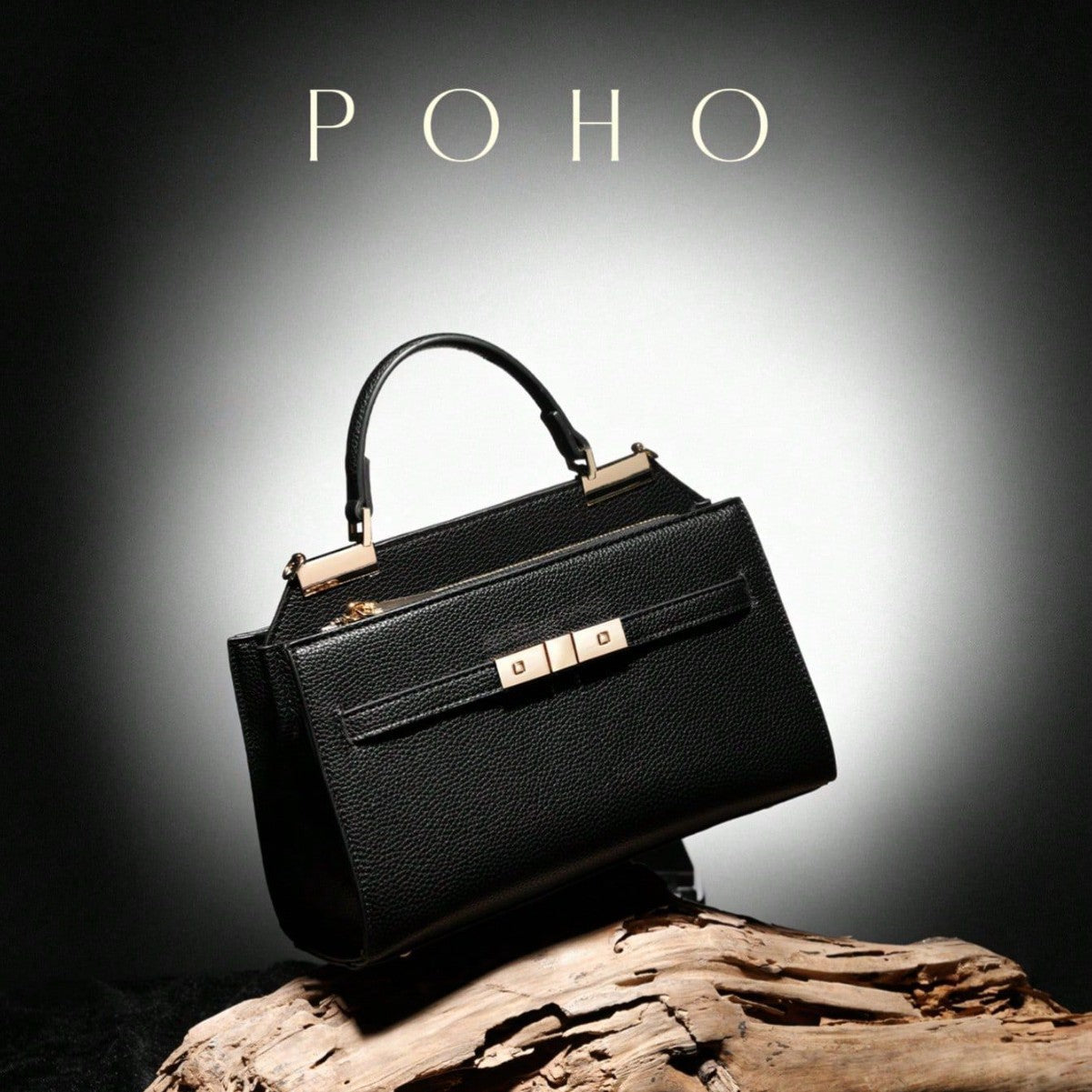 Classy Women's Portable Litchi Pattern Kelly Bags