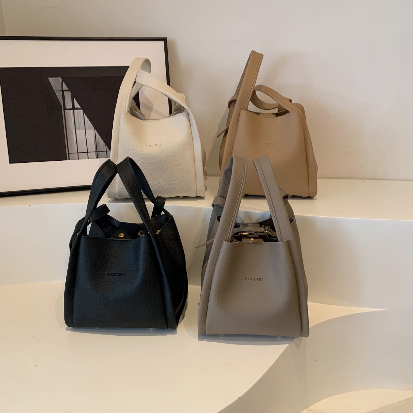 Women's Portable Vegetable Basket Large Capacity Combination Handbags