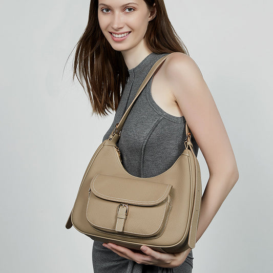 Women's For Large Capacity Saddle Leather Armpit Bags