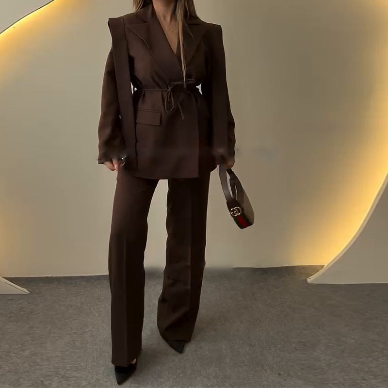 Autumn Solid Color Large Lapel Loose Coats