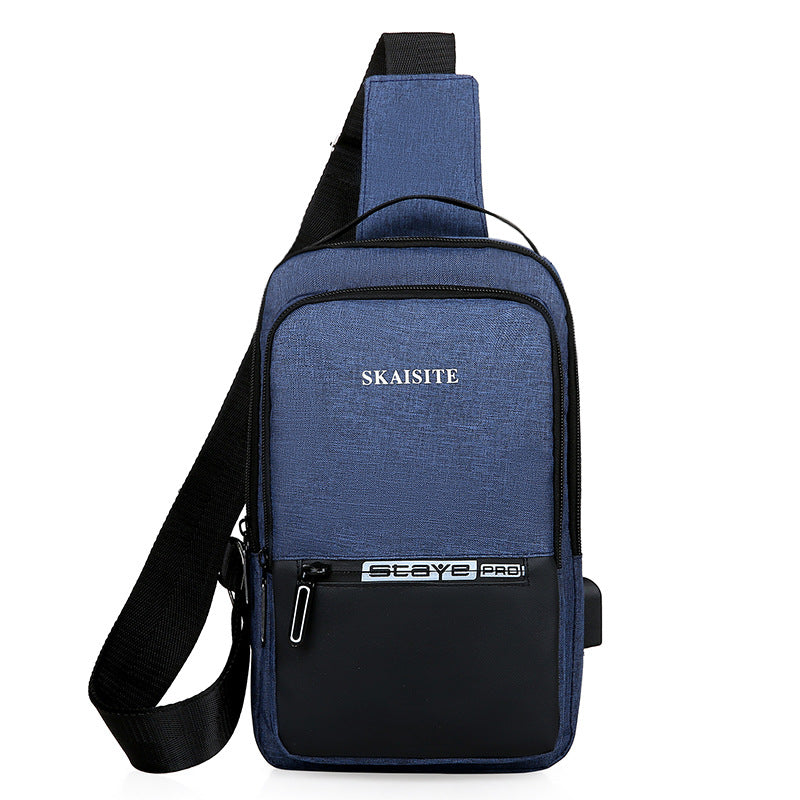 Men's New Oxford Cloth Fashion Korean Men's Chest Bags