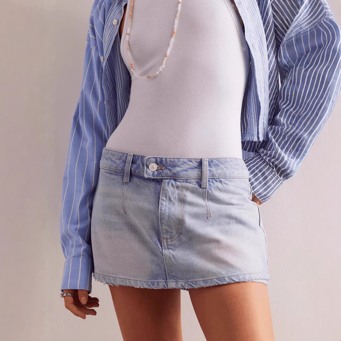 Fashion Women's Summer Casual Trend Denim Skirts