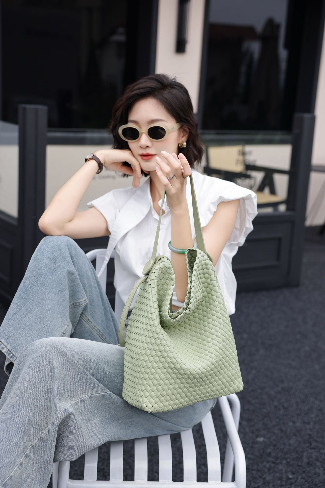 Vegetable Basket Niche Large Capacity Single Handbags