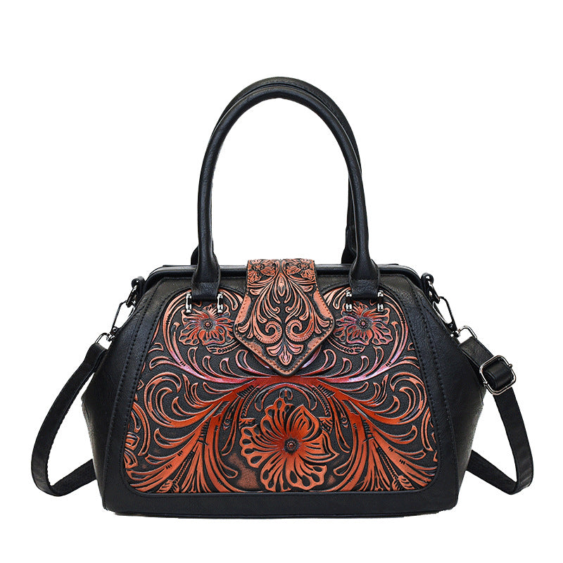 Trendy Women's Retro Simple Large Capacity Handbags