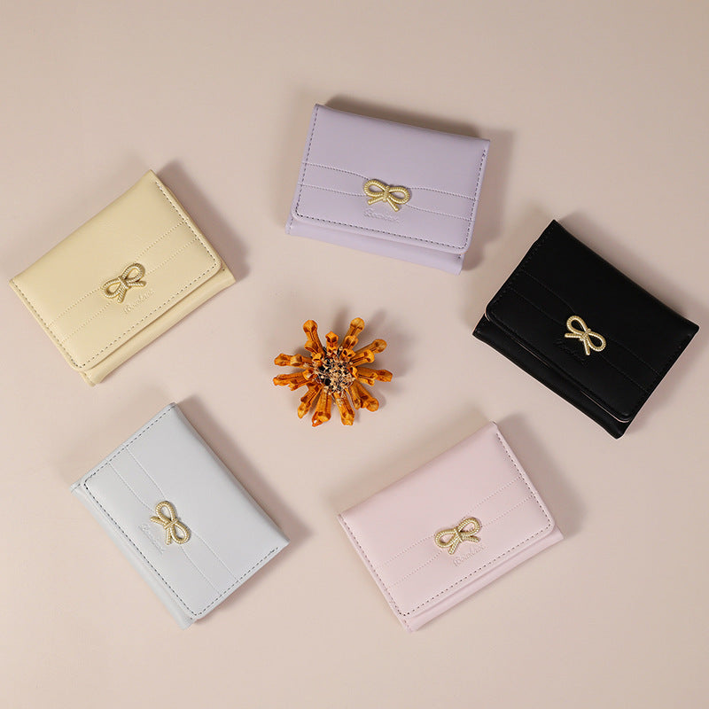 Off Short Female Folding Cartoon Cute Ladies Wallets