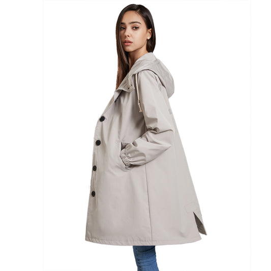 Women's Waterproof Anorak Casual Long Loose Large Coats