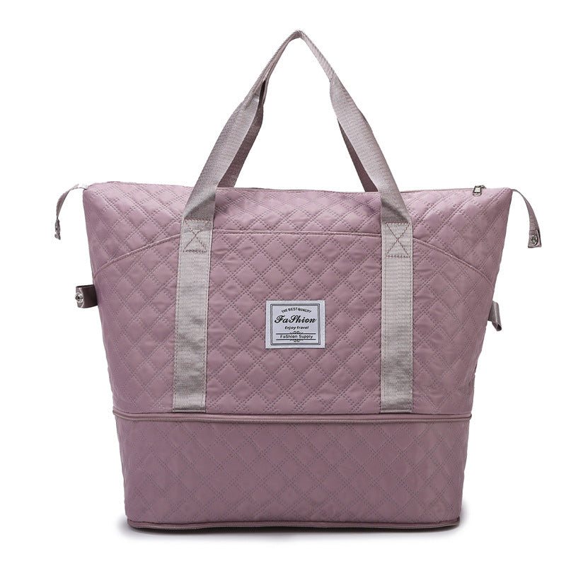 Dry Wet Separation Rhombus Pending Portable Pouch Bags