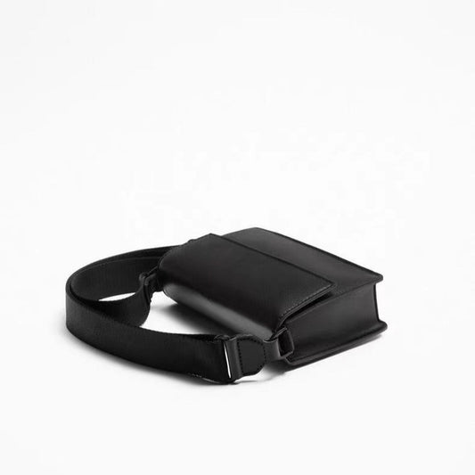 Men's Innovative Retro Black Flap Fashionable Men's Messenger Bags
