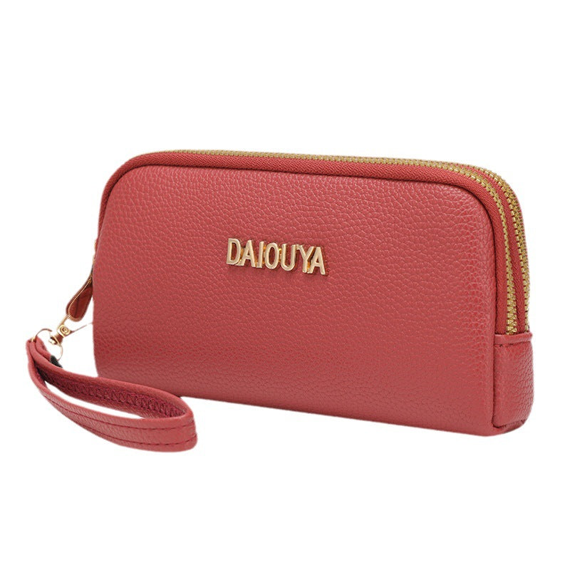 Trendy Korean Style Clutch Lychee Pattern Phone Bags