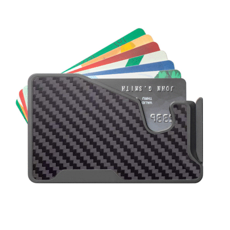 Mobile Magnetic Aluminum Alloy Automatic Pinball Carbon Card Holder