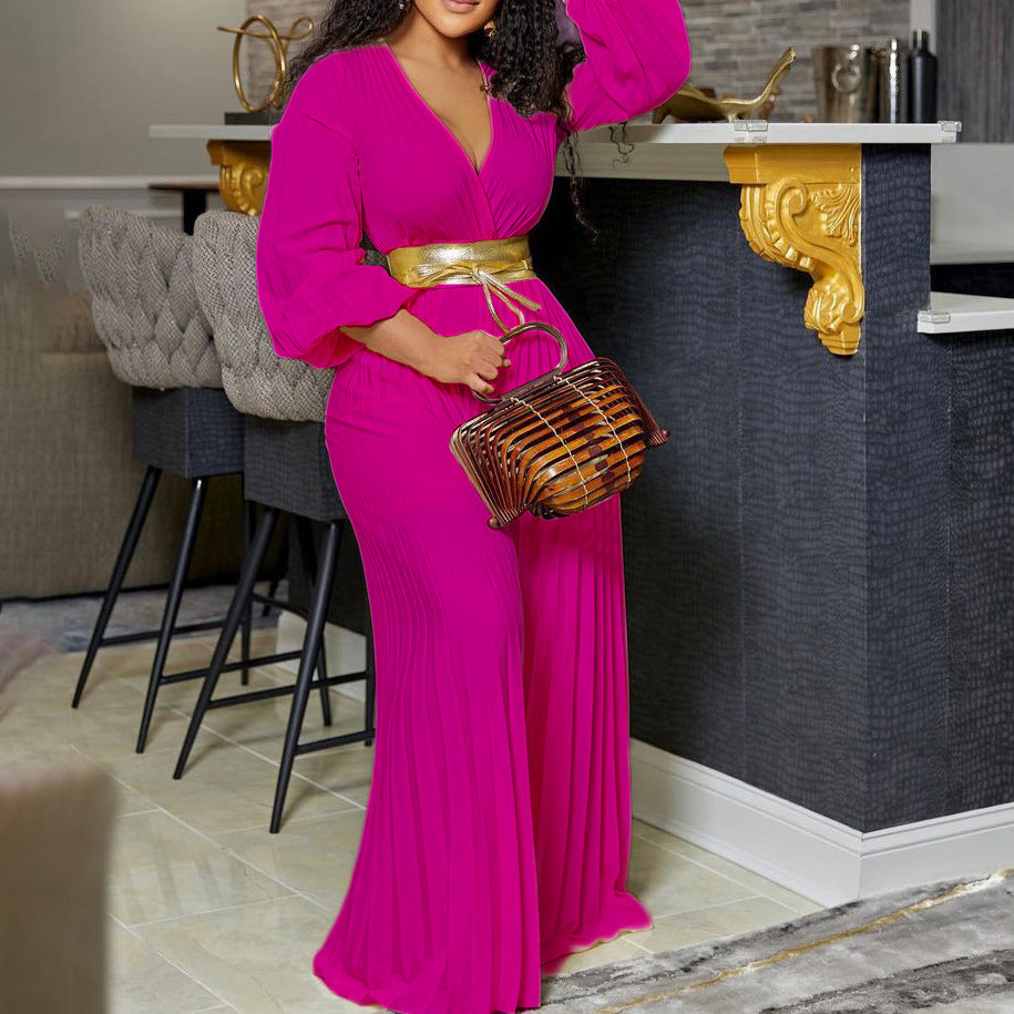 Attractive Classy Glamorous Summer Sexy Pleated Pants