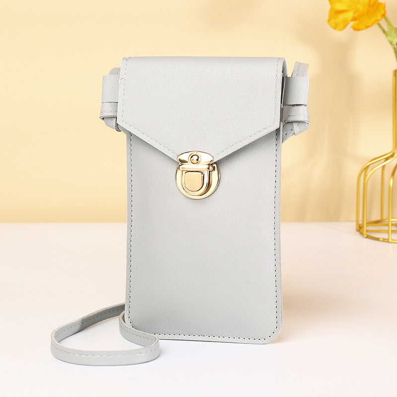 Mobile Transparent Touch Screen Female Retro Phone Bags