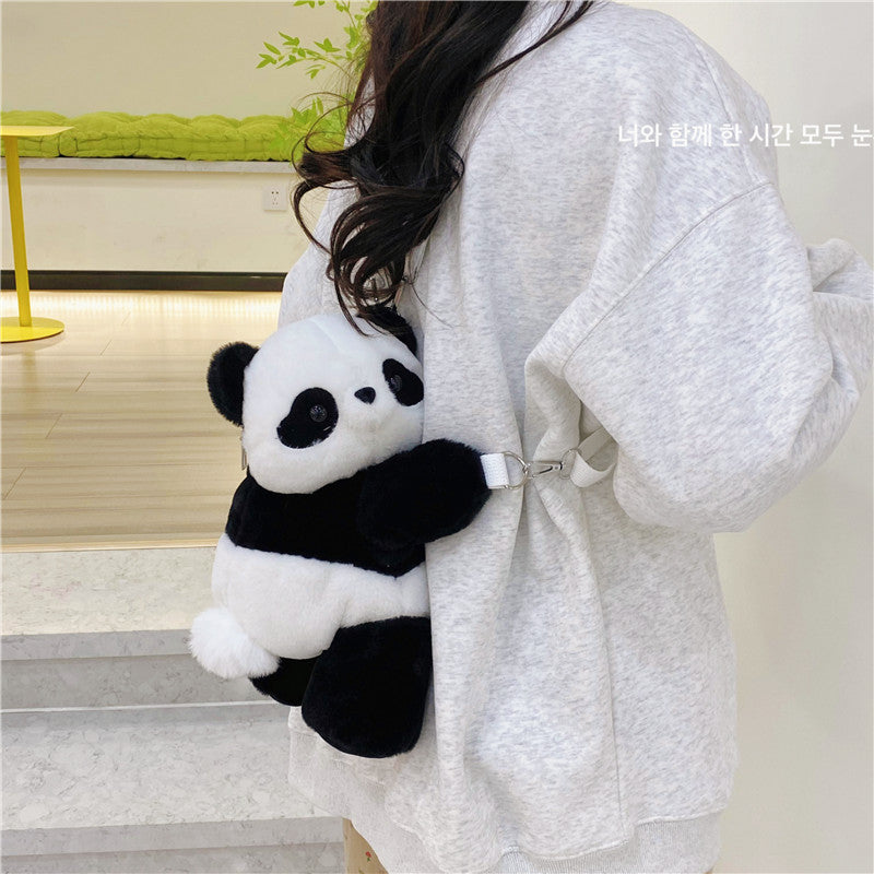 Fashion Panda Indie Sweet Cute Cartoon Plush Toy Backpacks