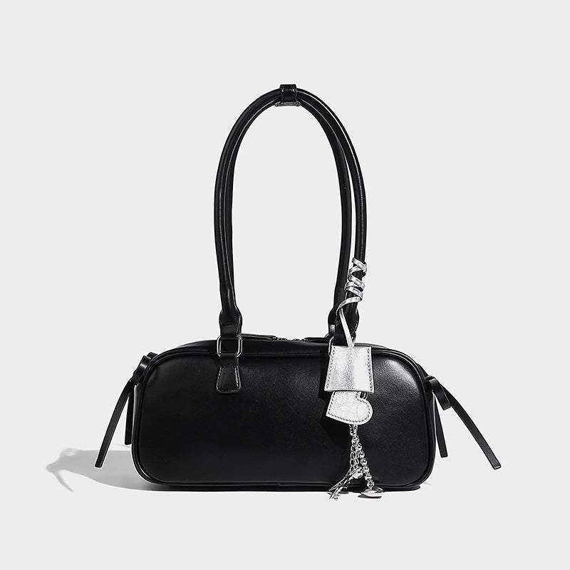 Good-looking Fashion Bow Baguette Love Ornaments French Strap Bags