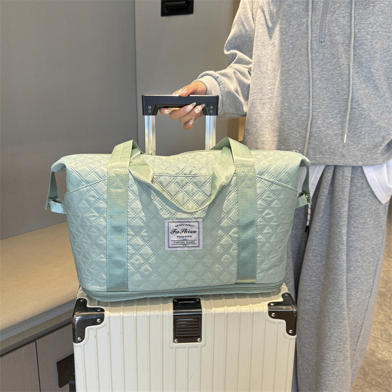 Dry Wet Separation Rhombus Pending Portable Pouch Bags