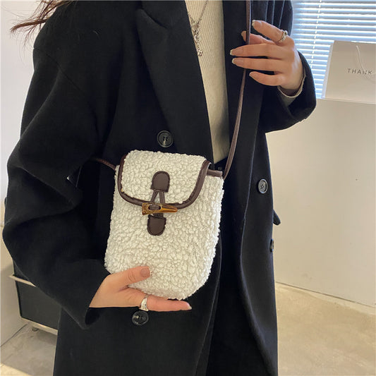 Women's Western Style Plush Pouches Fashion Furry Shoulder Bags