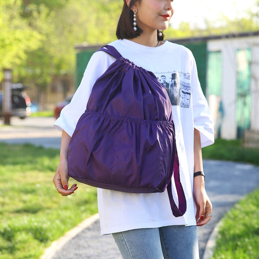 Beautiful Folding Drawstring Pocket Large Capacity Backpacks