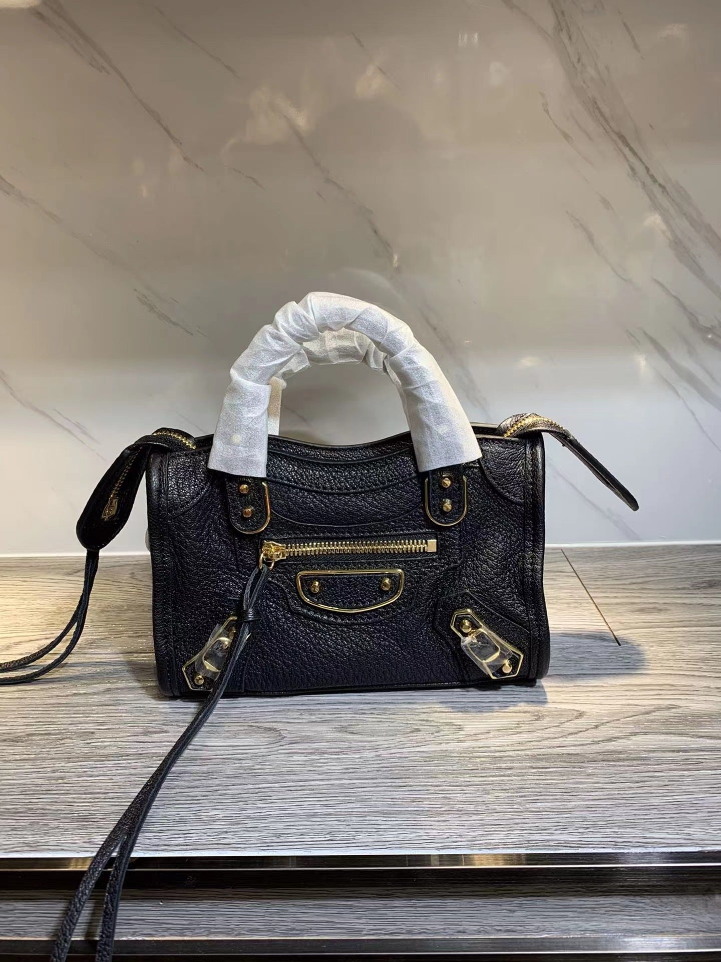 Women's Woman Elegant Motorcycle Goat Leather Vintage Crossbody Bags