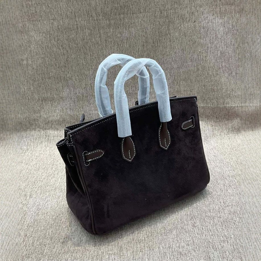 Women's Suede Leather Kelly High Sense Handbags