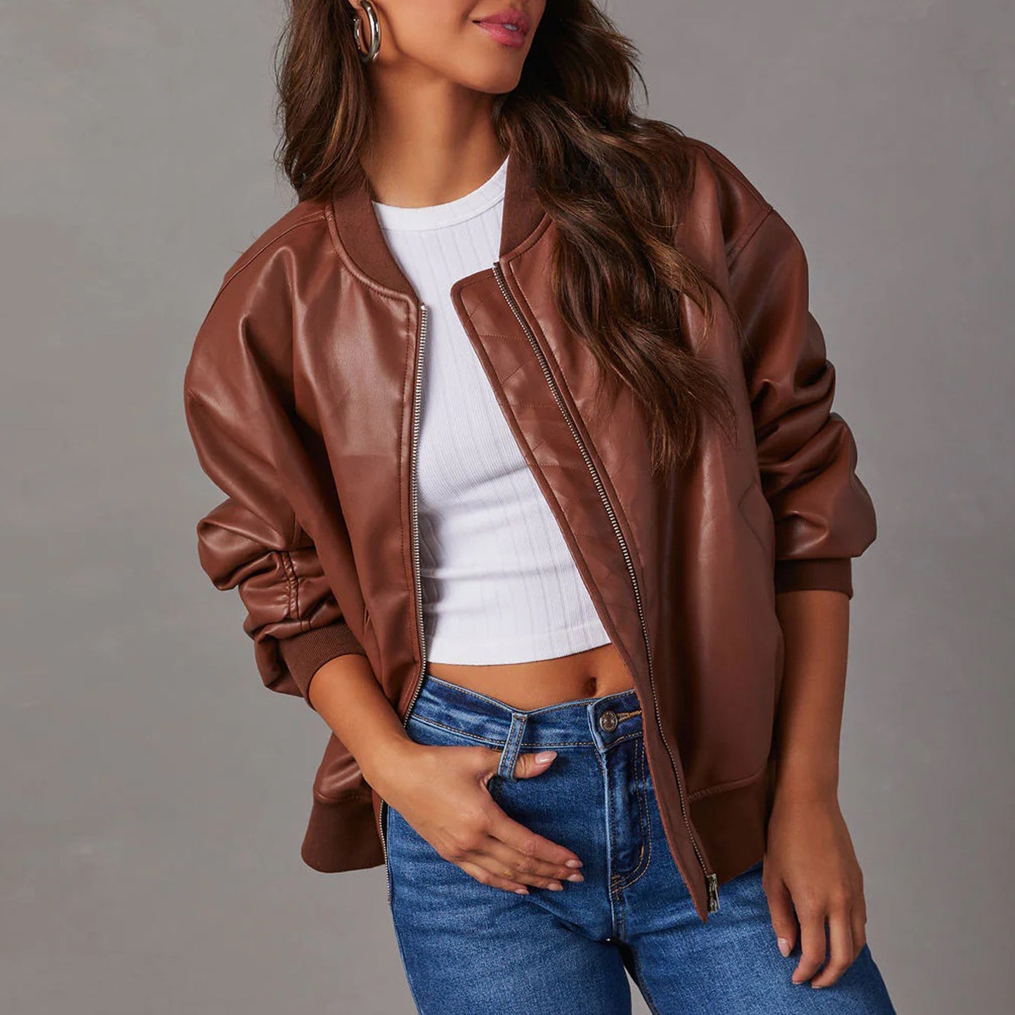 Charming Leather Street Style Motorcycle Cool Jackets