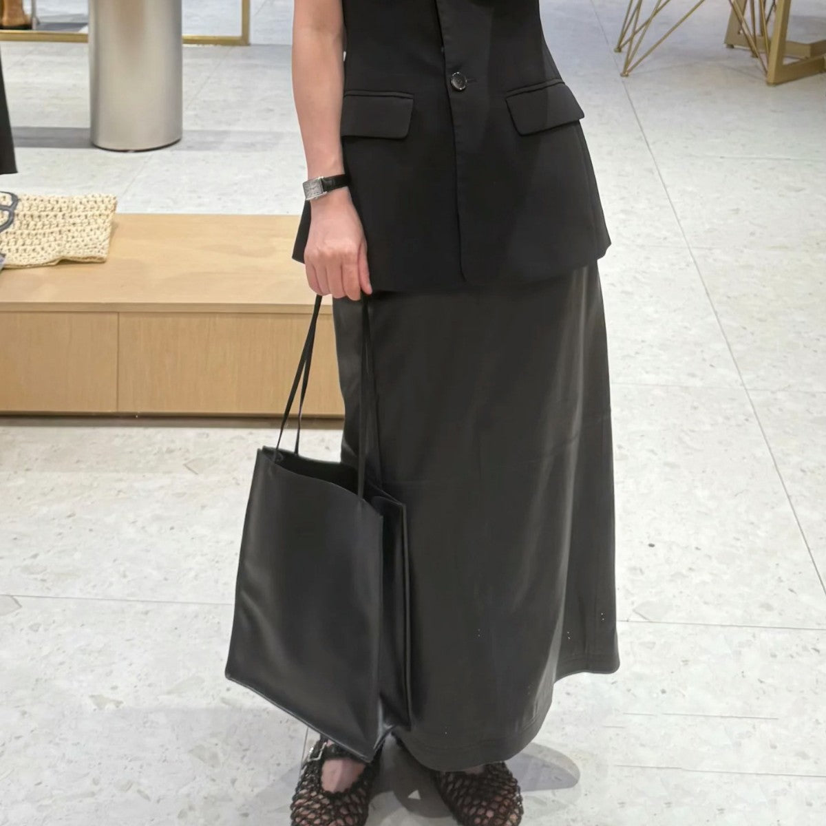 Classy Inner Outer Sheepskin Leisure Commute Handbags