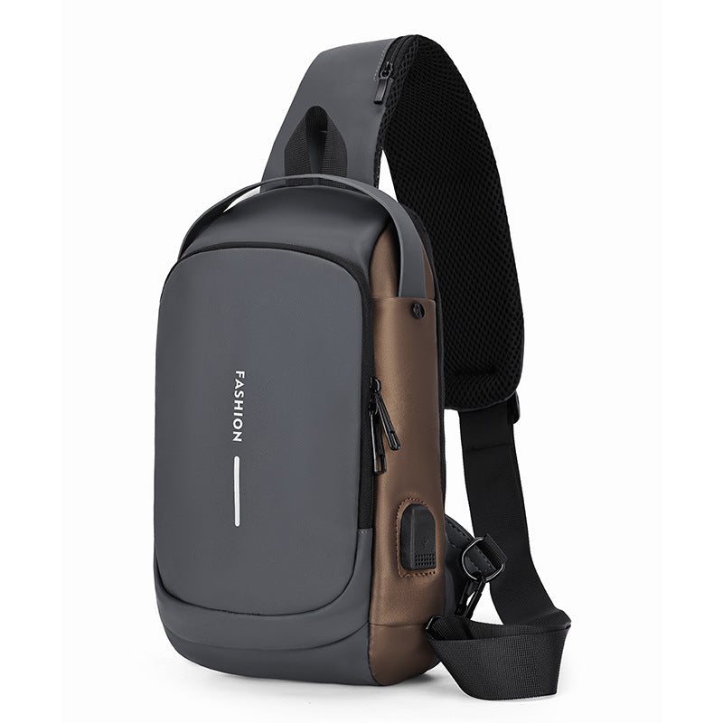 Men's Unique Pretty Attractive Durable Password Men's Chest Bags