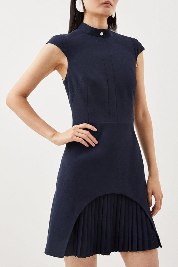 Women's Sleeveless Round Neck Slim Fit Temperamental Dresses