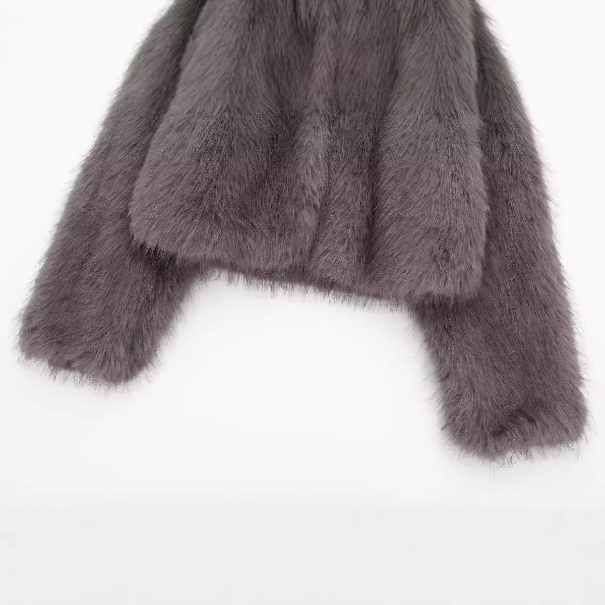 Casual Attractive Autumn Artificial Fur Effect Jackets