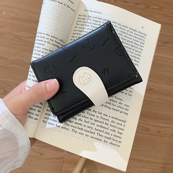 Women's Trendy High-grade Short Folding Clutch Ladies Wallets