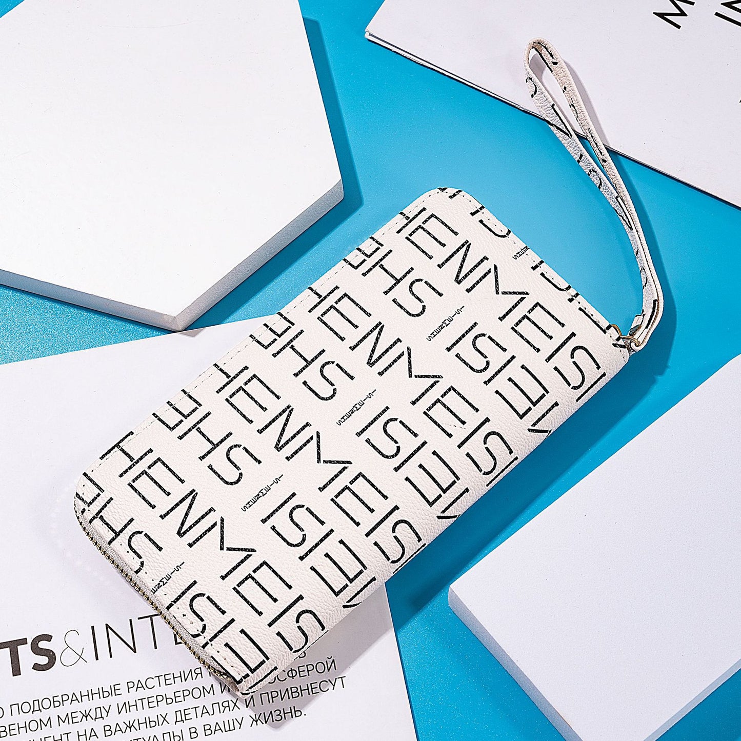 Women's Korean Style Wrist Son Mother Long Zipper Ladies Wallets