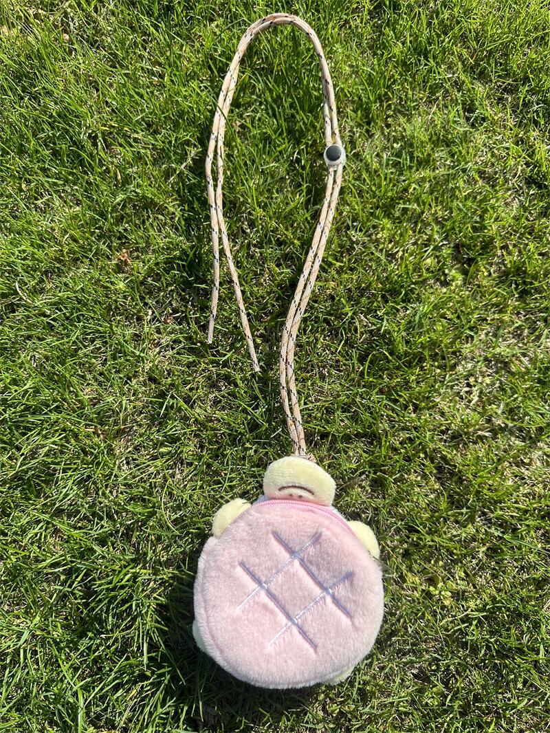 Funny Expression Series Plush Doll Cushion Pencil Halter Ladies Wallets