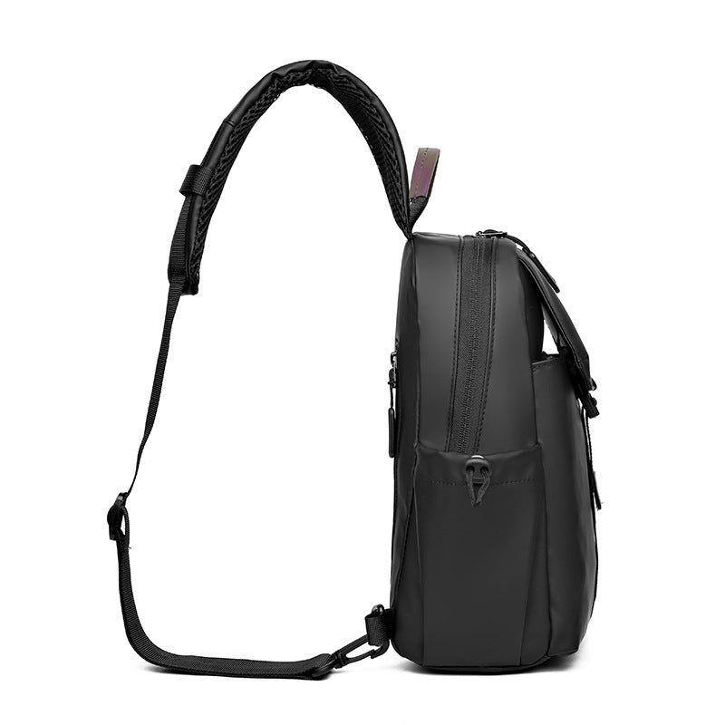 Men's Graceful Classic Trendy Leisure Waterproof Men's Chest Bags